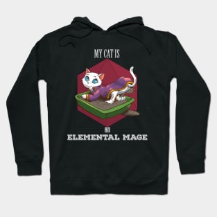 RPG cat elemental mage Hoodie